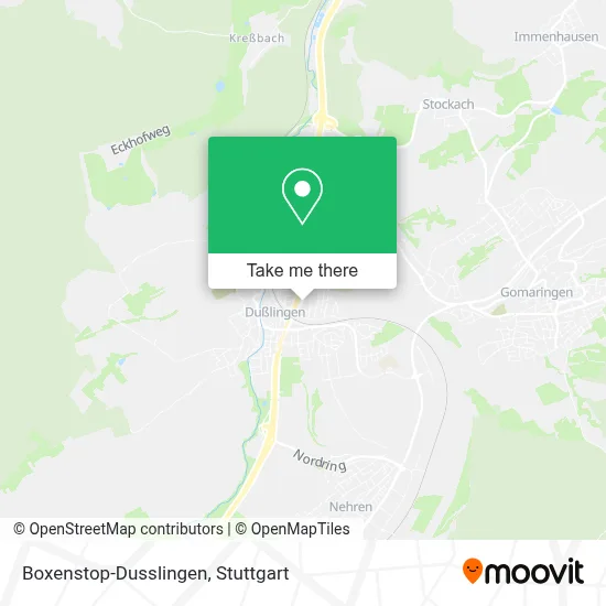 Boxenstop-Dusslingen map