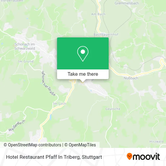 Hotel Restaurant Pfaff In Triberg map