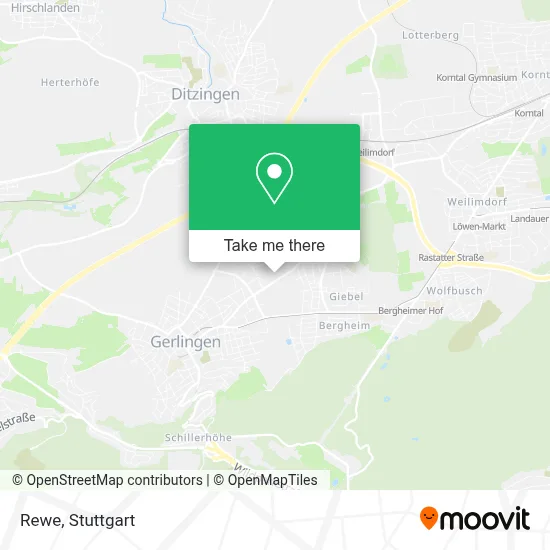 Rewe map