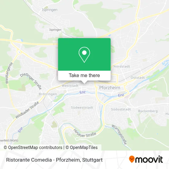 Ristorante Comedia - Pforzheim map