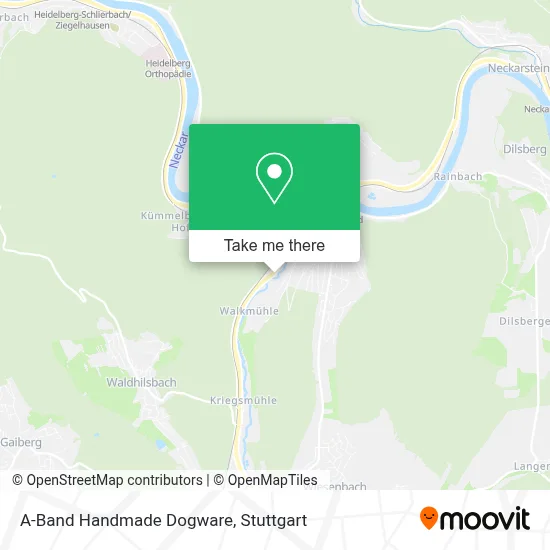 A-Band Handmade Dogware map