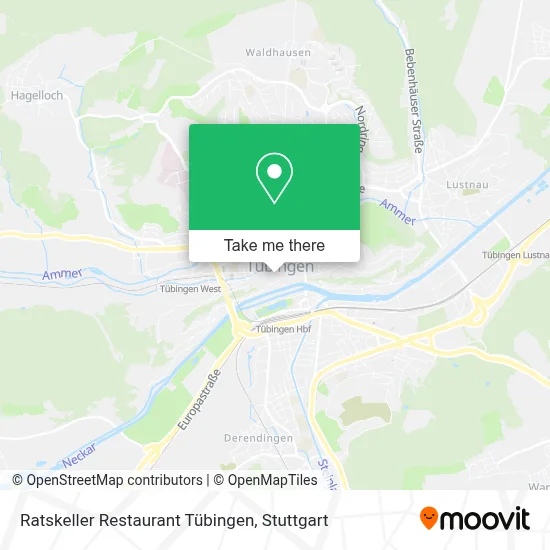 Ratskeller Restaurant Tübingen map