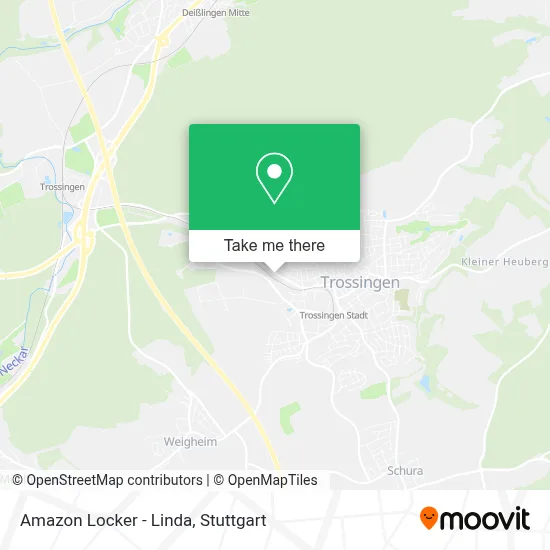 Amazon Locker - Linda map