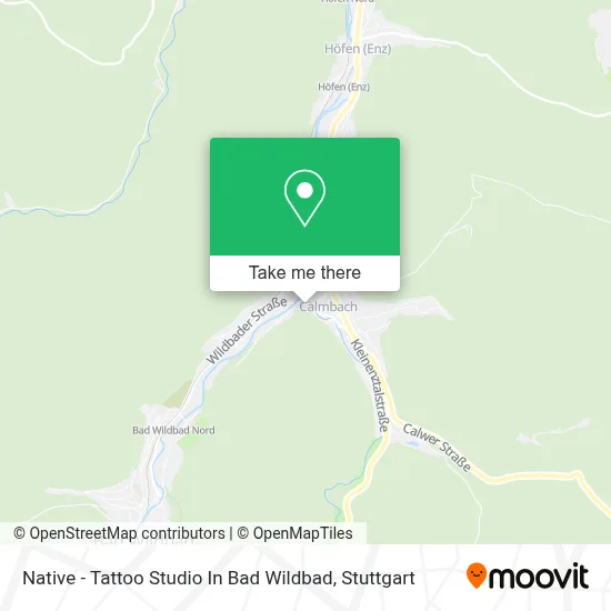 Native - Tattoo Studio In Bad Wildbad map