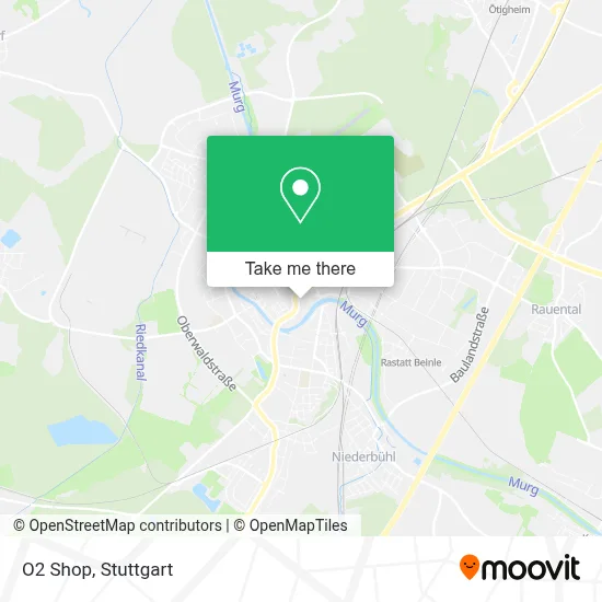 O2 Shop map