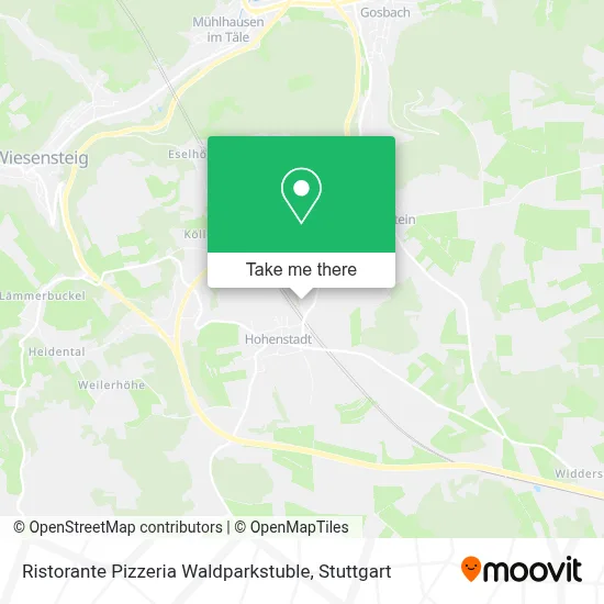 Ristorante Pizzeria Waldparkstuble map