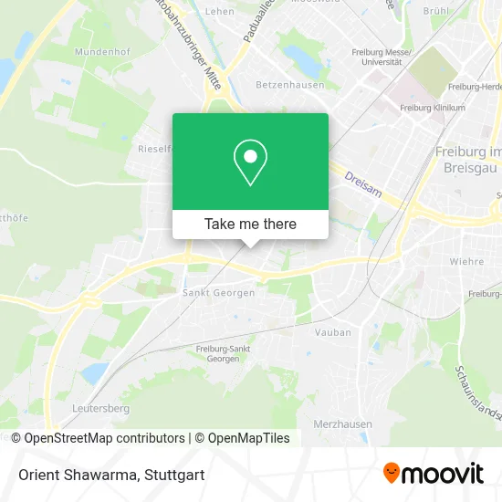 Orient Shawarma map