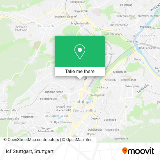 Icf Stuttgart map