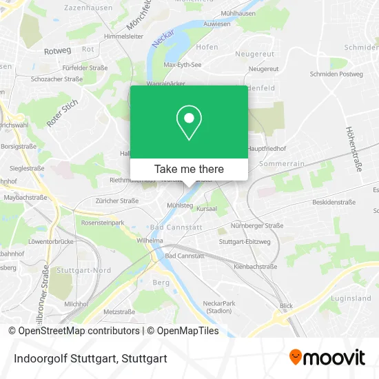 Indoorgolf Stuttgart map