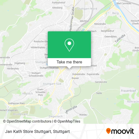 Jan Kath Store Stuttgart map