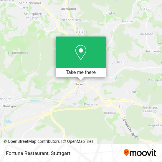 Fortuna Restaurant map