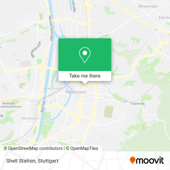 Shell Station map