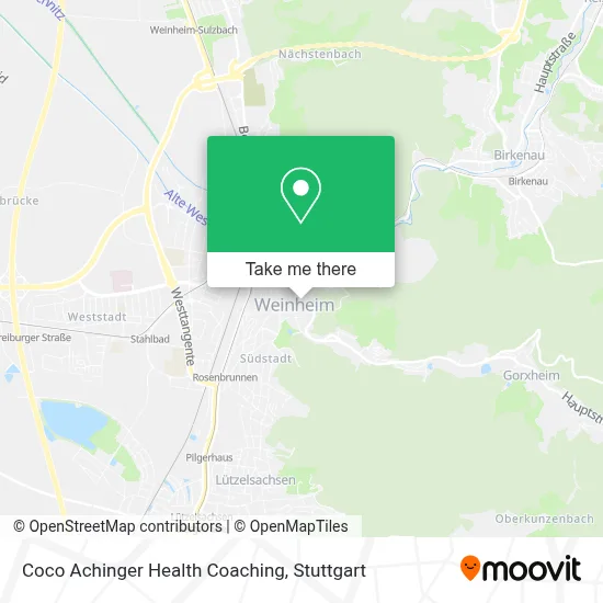 Coco Achinger Health Coaching map