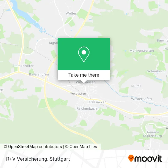 R+V Versicherung map