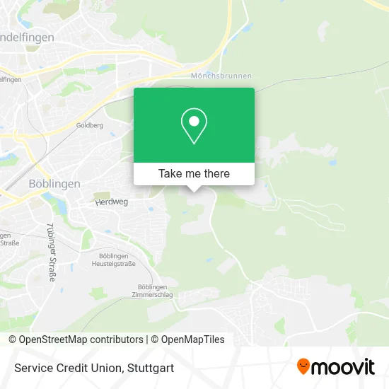 Service Credit Union map