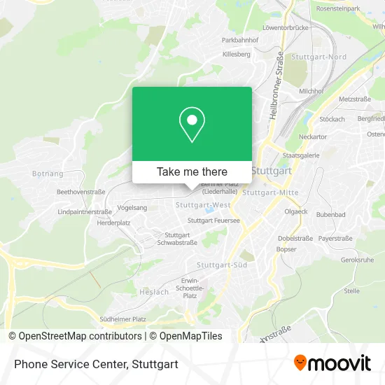 Phone Service Center map