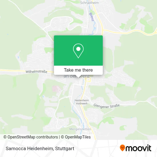 Samocca Heidenheim map
