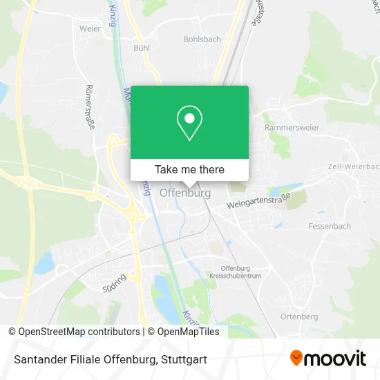 Santander Filiale Offenburg map