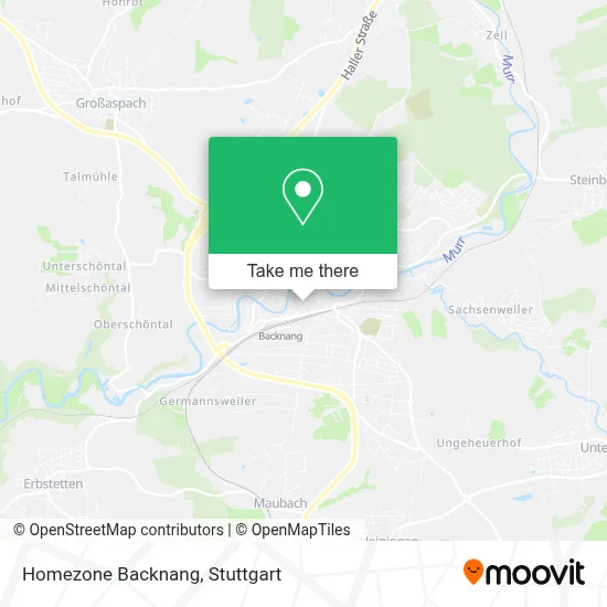 Homezone Backnang map