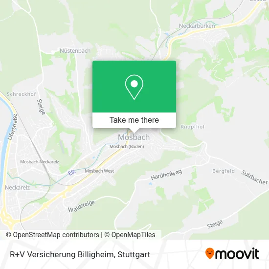 R+V Versicherung Billigheim map