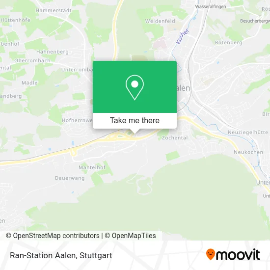 Ran-Station Aalen map