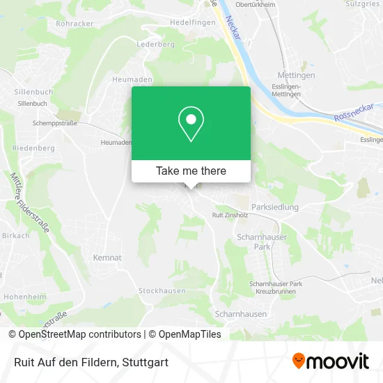 Ruit Auf den Fildern map