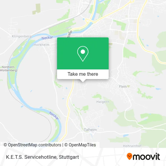 K.E.T.S. Servicehotline map