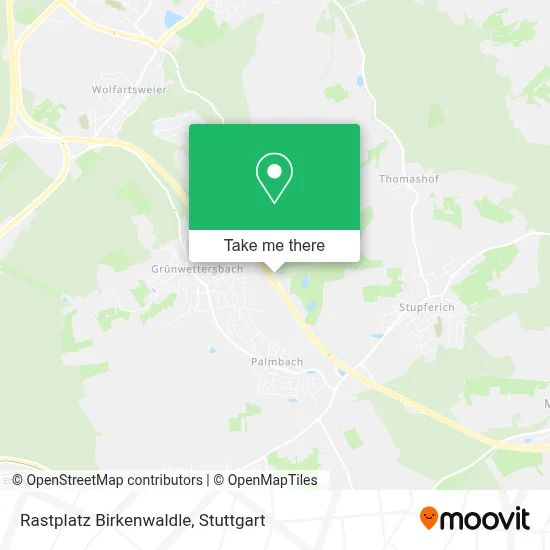 Rastplatz Birkenwaldle map