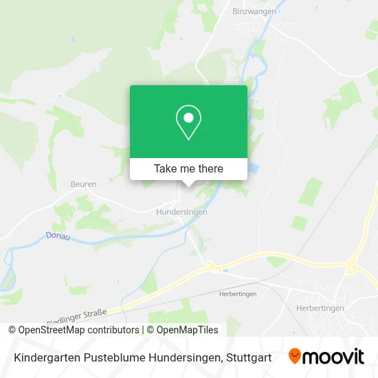 Kindergarten Pusteblume Hundersingen map
