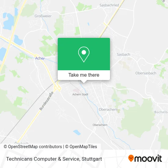 Technicans Computer & Service map