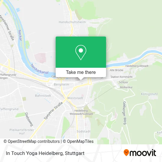 In Touch Yoga Heidelberg map
