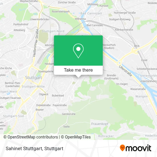 Sahinet Stuttgart map