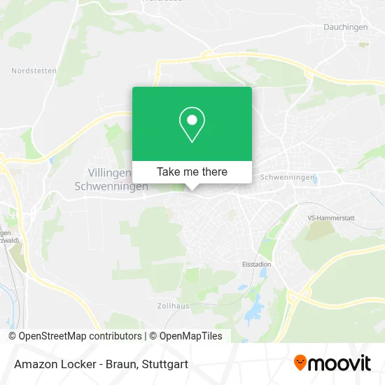 Amazon Locker - Braun map
