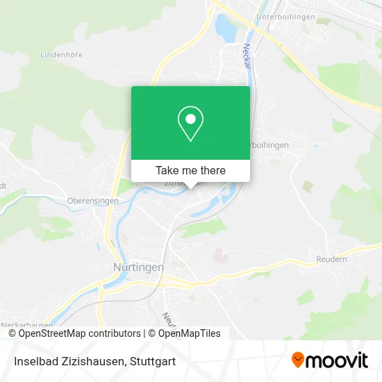 Inselbad Zizishausen map