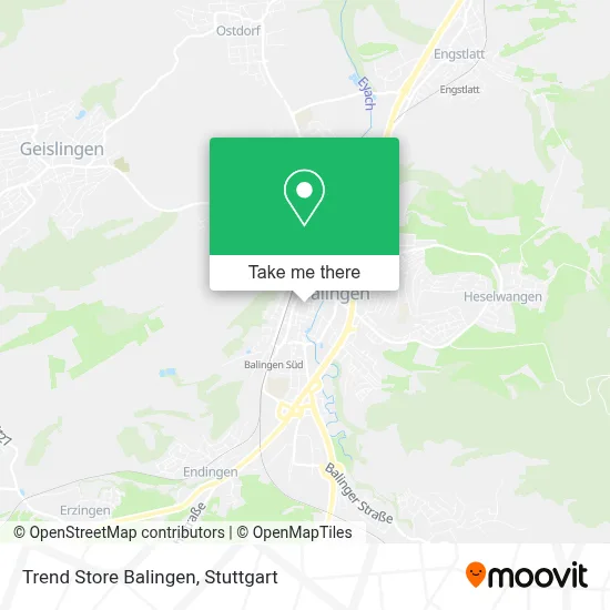 Trend Store Balingen map