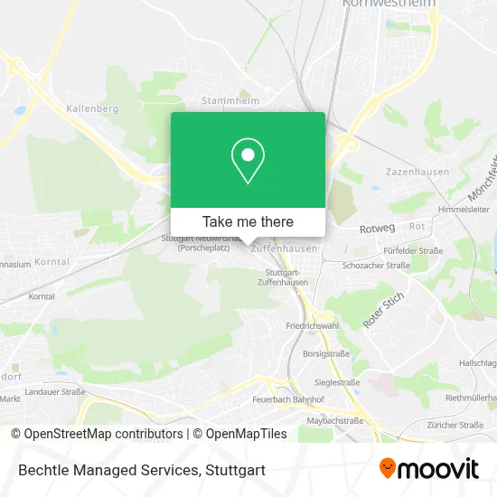 Bechtle Managed Services map