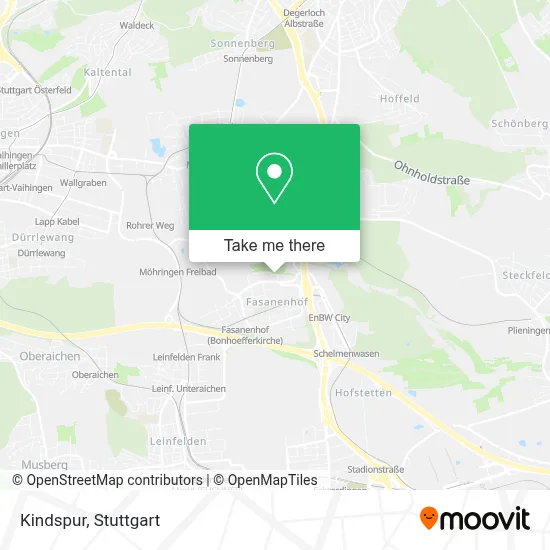 Kindspur map