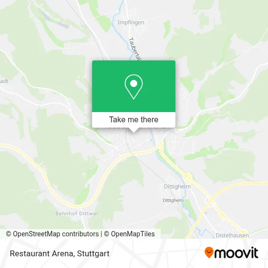 Restaurant Arena map