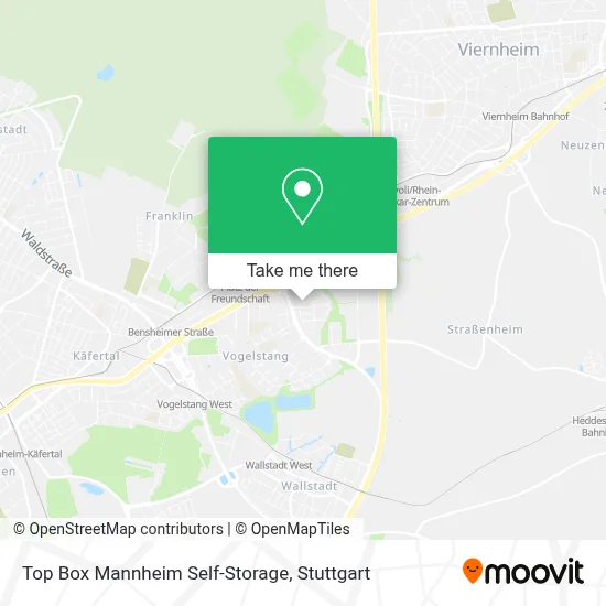 Top Box Mannheim Self-Storage map