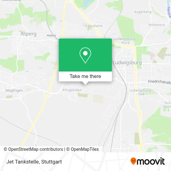 Jet Tankstelle map