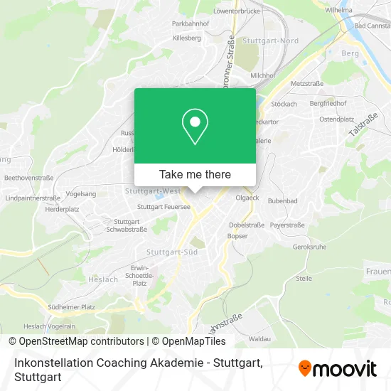 Inkonstellation Coaching Akademie - Stuttgart map