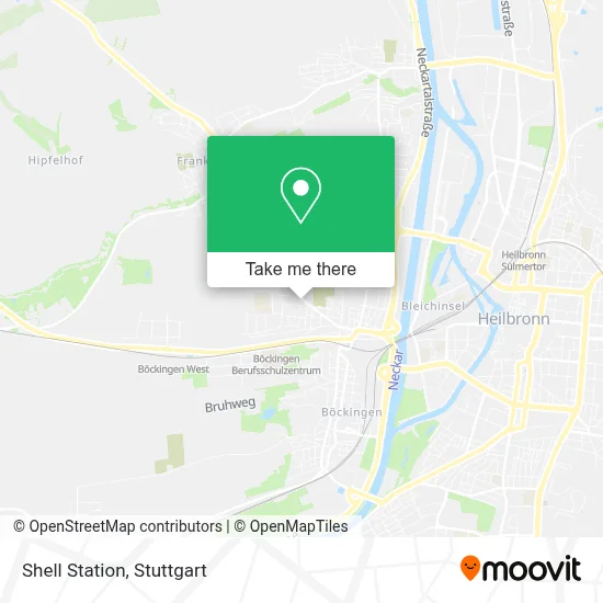 Shell Station map