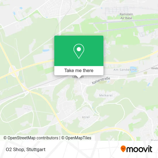O2 Shop map