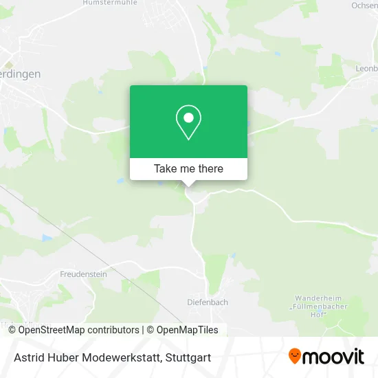 Astrid Huber Modewerkstatt map