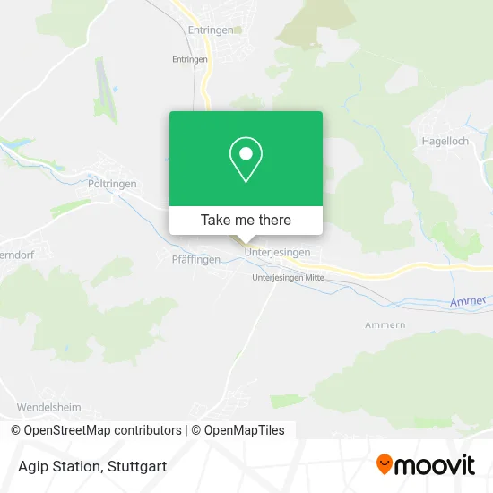 Agip Station map