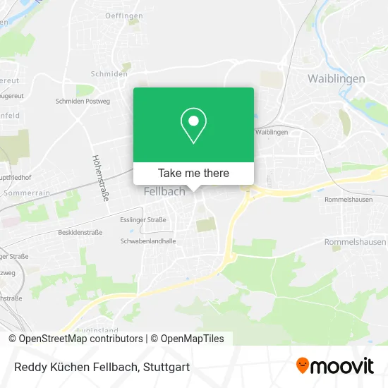 Reddy Küchen Fellbach map