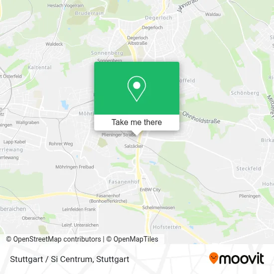 Stuttgart / Si Centrum map