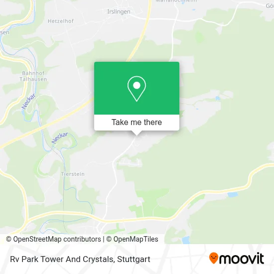 Rv Park Tower And Crystals map