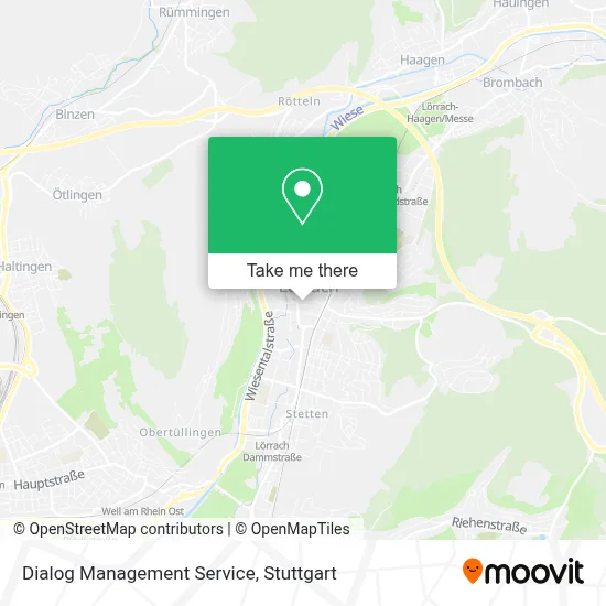 Dialog Management Service map