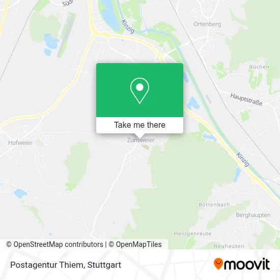 Postagentur Thiem map